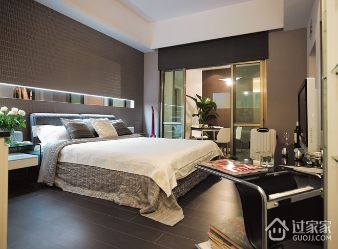 78平低调时尚住宅欣赏卧室效果