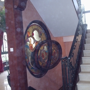 欧式风格别墅楼梯背景墙