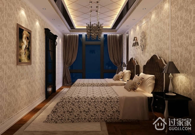 130平质感新古典住宅欣赏卧室