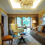 美式风格别墅设计套图会客厅设计