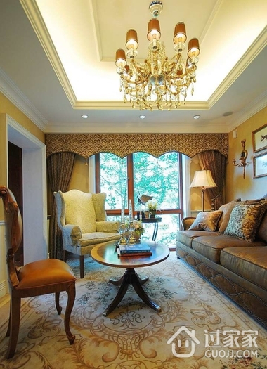 美式风格别墅设计套图会客厅设计
