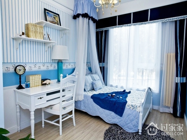 浅色浪漫地中海一居室欣赏卧室