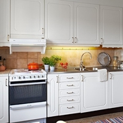 白色北欧住宅案例欣赏厨房橱柜