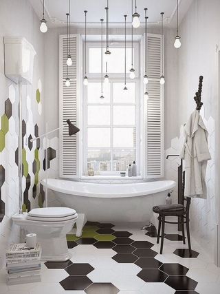 76平白色温馨北欧住宅欣赏卫生间设计