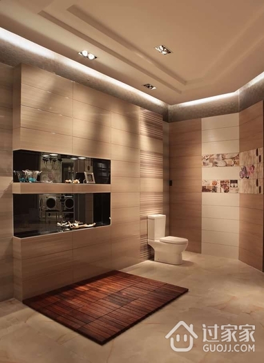130平欧式奢华样板房欣赏卫生间设计图