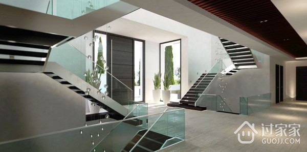 奢华现代别墅楼梯