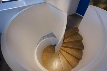 现代简约复式公寓效果图楼梯