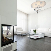 现代白色精致住宅欣赏客厅效果