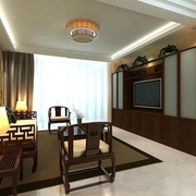 新中式两居室欣赏客厅