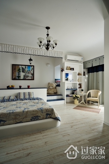 简约地中海风装饰卧室设计效果图