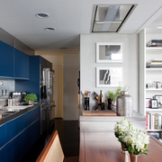 白色现代流行公寓欣赏厨房陈设