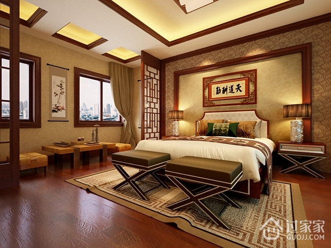 中式古典住宅欣赏卧室