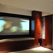 现代别墅设计效果图视听室