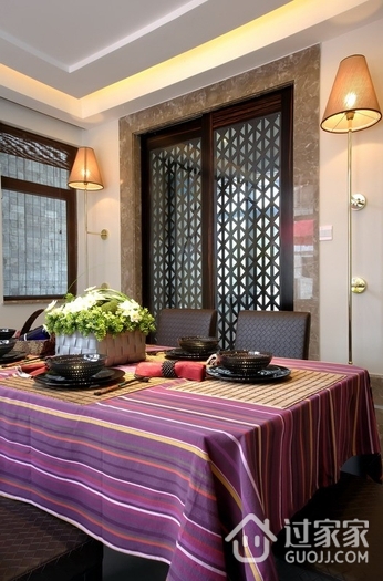 韵味中式复式楼欣赏餐厅