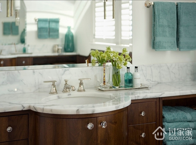 美式惬意独栋别墅欣赏洗手间设计