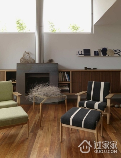 现代木质主题公寓欣赏客厅局部