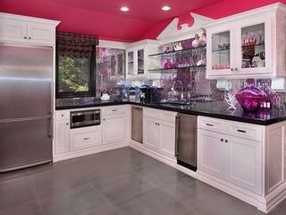 粉色系女士住宅欣赏厨房