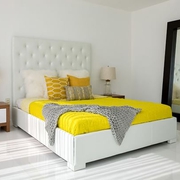 白色现代奢华复式欣赏卧室效果