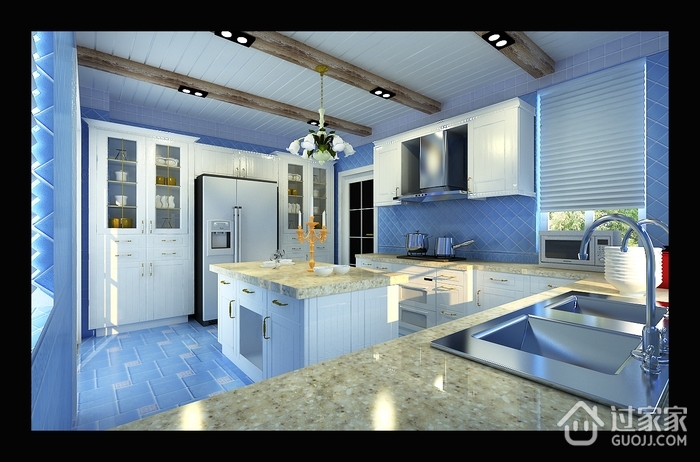 地中海风格设计样板房欣赏厨房效果图