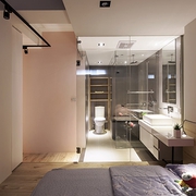 现代风格公寓效果图赏析卧室过道