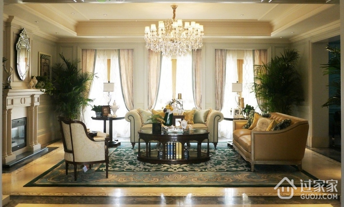 经典欧式搭配设计欣赏客厅窗帘