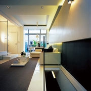现代风格设计住宅客厅设计全景
