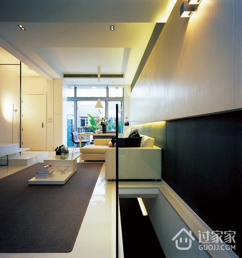 现代风格设计住宅客厅设计全景