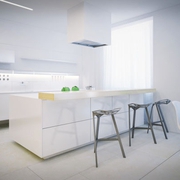 简洁现代白色住宅欣赏厨房