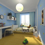 122平现代简约住宅欣赏儿童房设计