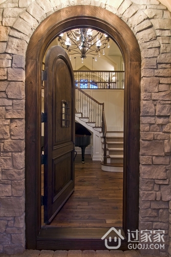 欧式古典别墅装饰效果图室内门