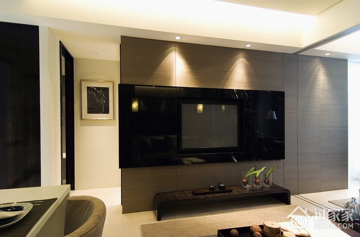 现代风格优雅住宅电视背景墙设计
