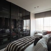 76平现代风两居室欣赏卧室衣柜设计
