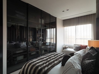 76平现代风两居室欣赏卧室衣柜设计
