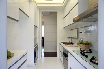 85平白色简欧住宅欣赏厨房橱柜