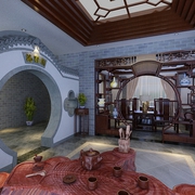 古典中式别墅欣赏茶室