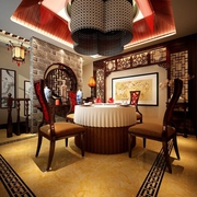 传统中式古典别墅欣赏休息厅