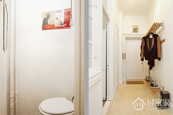 38平纯白地板住宅欣赏卫生间陈设