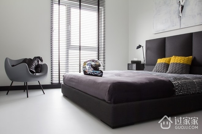 白色现代舒适住宅欣赏卧室效果