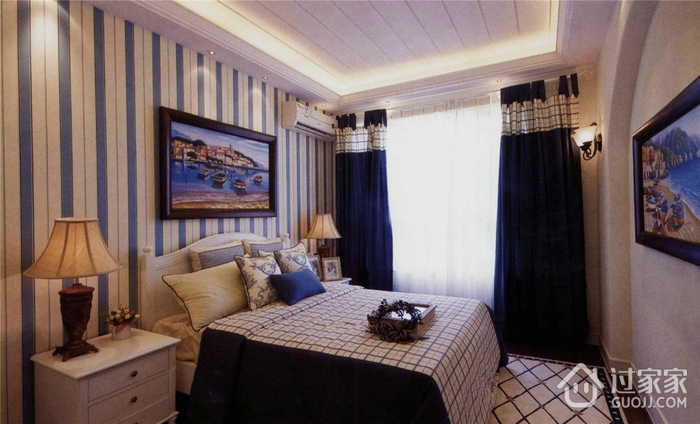 品质地中海住宅欣赏卧室背景墙