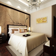 新中式典雅稳重住宅欣赏卧室陈设