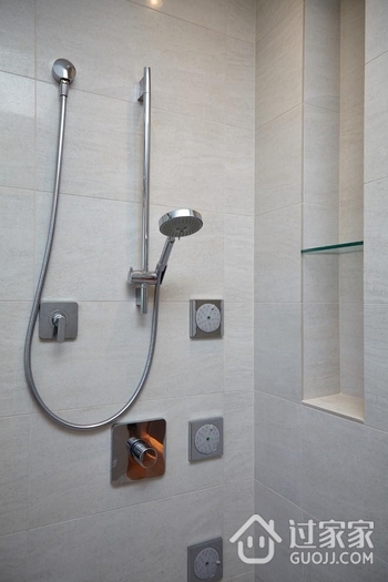 现代别墅设计装饰套图淋浴间效果图