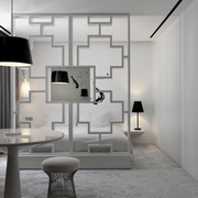 白色极简现代住宅欣赏卧室设计