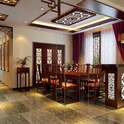 中式古朴住宅欣赏餐厅
