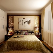 76平中式小户型欣赏卧室