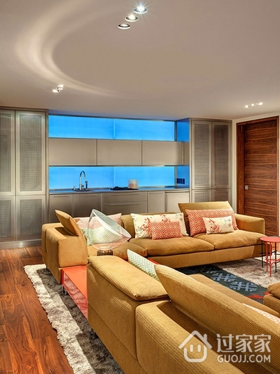 华丽现代复式公寓欣赏客厅设计