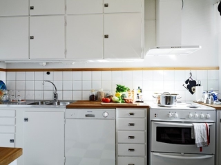 白色北欧小两居案例欣赏厨房橱柜