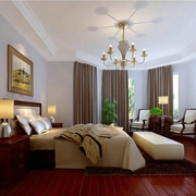 117平新中式温馨住宅欣赏卧室