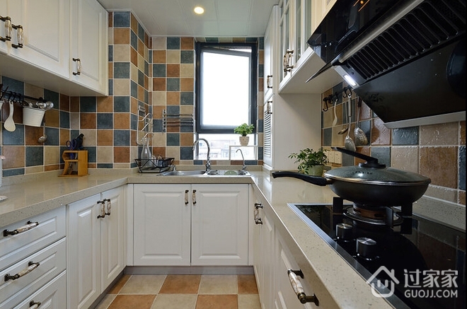 76平舒适美式住宅欣赏厨房