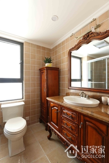 122平美式四居室欣赏卫生间设计