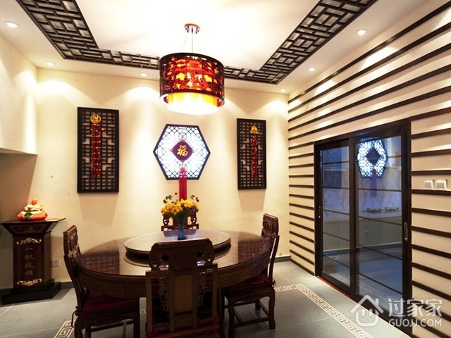 典雅大气中式一居室欣赏餐厅设计